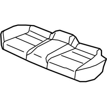 Acura 82131-TK5-A52ZA Rear Seat Cushion Cover (Gray) (Leather)