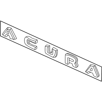 Acura 75713-S3M-A00 Emblem Set, Rear (Acura)