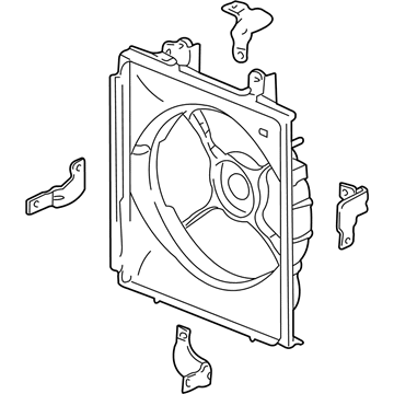 2002 Acura TL Fan Shroud - 38615-PGE-A00