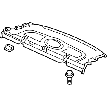 Acura 84500-SEP-A02ZA Rear Shelf Panel Speaker Cover Gray (Graphite Black)