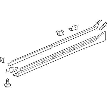 Acura 71800-SJA-A02ZK Garnish Assembly, Passenger Side Sill (Platinum Frost Metallic)