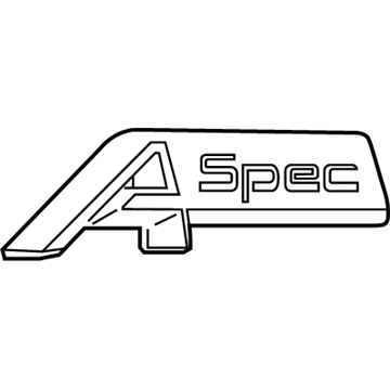 Acura 75717-TZ3-A01 Emblem R Side A-Spec