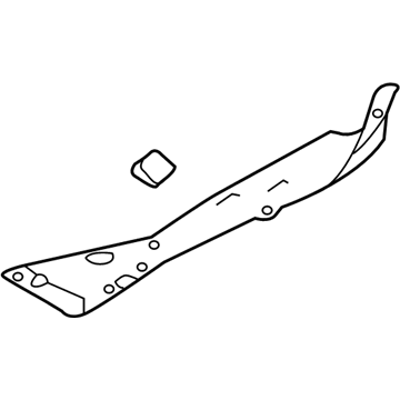 Acura 74207-TZ3-A11 Front Fender Garnish Left