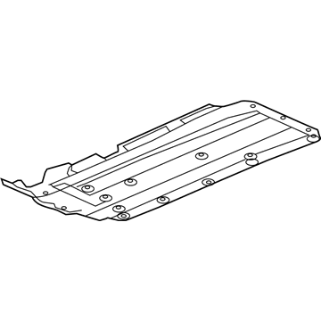 Acura 74657-TY2-A01 Cover Assembly, Left Front Floor (Lower)