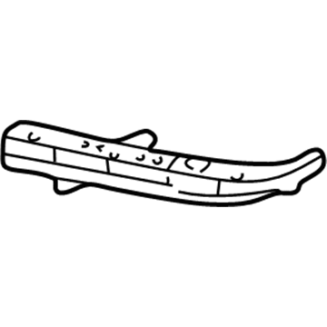 Acura 71148-S3M-A00 Left Front Bumper Corner (Upper) Beam