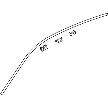 Acura 73152-STK-A01 Molding Assembly, Passenger Side Drip Side