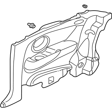 Acura 83730-S6M-A01ZB Lining Assembly, Right Rear Side (Dark Titanium)