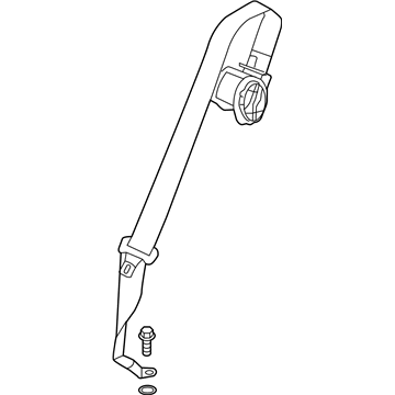 Acura 04829-TJB-A00ZA Outer Seat Belt Set Ct (Light Cream Ivory)