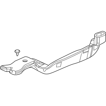 Acura 83383-TJB-A00ZA Duct Component Left (Black)