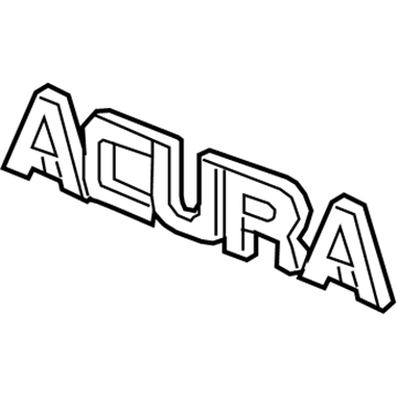 Acura 75711-TL2-A01 Rear Emblem (Acura)