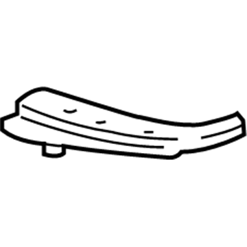 Acura 71148-S3V-A00 Left Front Bumper Corner Beam (Upper)