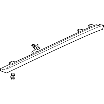 Acura 71800-S3V-A10ZB Garnish Assembly, Passenger Side Sill (Cool Gray)