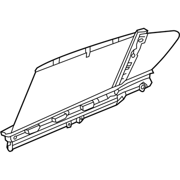 Acura 83730-TY2-A01ZC Sunshade Assembly, Right Rear Side (Medium Gray)