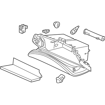 Acura 77500-SZN-A01ZB Glove Box (Premium Black)