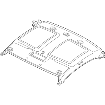 Acura 83200-SL0-A00ZF Lining Assembly, Roof (Light Tan)