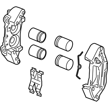 Acura 45018-SJA-A02 Passenger Side Caliper Sub-Assembly