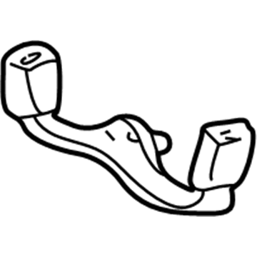 Acura 04826-S0K-A01ZB Buckle Set, Left Rear Seat Belt (Graphite Black)