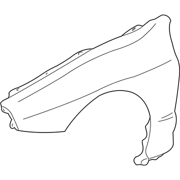 Acura 60261-ST7-A91ZZ Left Front Fender Panel (Dot)