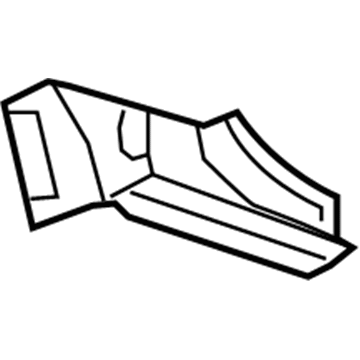 Acura 64745-STK-A00ZZ Stiffener, Left Rear Pillar (Lower)