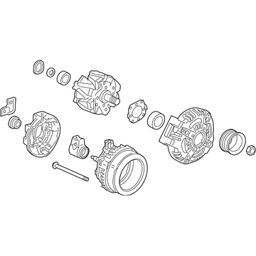 Acura 31100-RWC-A01 Alternator Assembly (Csf16) (Denso)