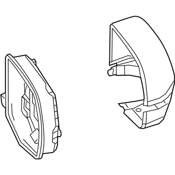 Acura 76205-TZ5-A01ZB Housing Set (Graphite Luster Metallic)