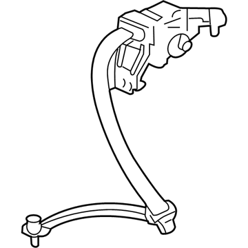 Acura 04828-SEC-A01ZB Left Rear Seat Belt Tongue Set (Outer) (Graphite Black)