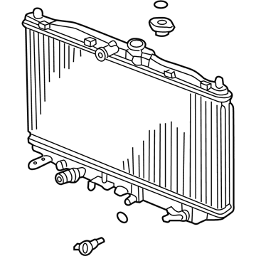 Acura 19010-RBB-E01 Radiator (Denso)