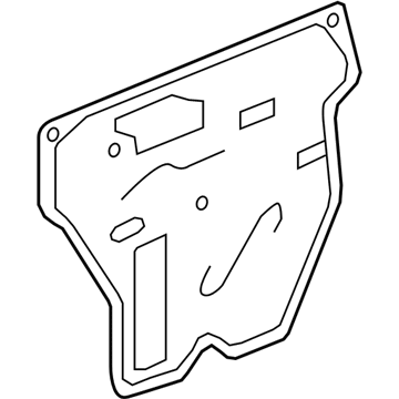 Acura 72321-STX-A01 Right Front Door Hole Seal