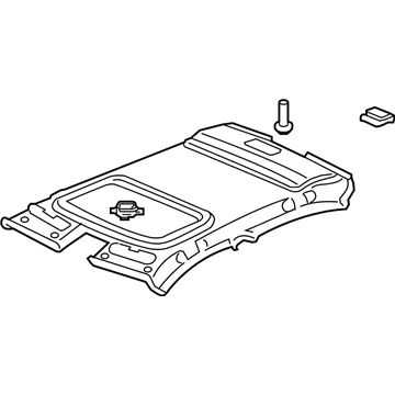 Acura 83200-TK4-A02ZB Lining Assembly, Roof (Premium Ivory) (Sunroof)