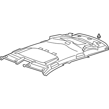 Acura 83200-STK-A01ZB Lining Assembly, Roof (Gray) (Sunroof)