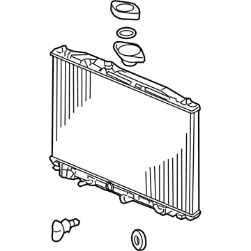 Acura 19010-RJA-J53 Cooling Radiator Assembly