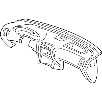 Acura 77100-ST7-G00ZA Panel Assembly, Instrument (Graphite Black)