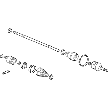 Acura 44306-TK5-A52 Driver Side Driveshaft Assembly