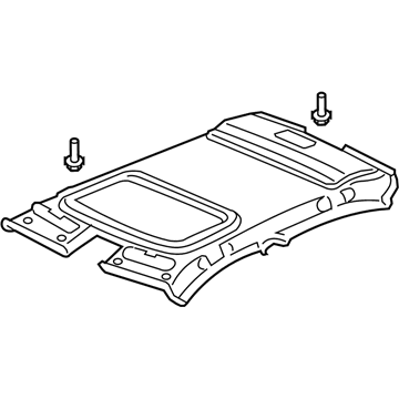 Acura 83201-SEP-A11ZA Lining, Roof (Graphite Black)