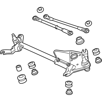 2013 Acura ZDX Wiper Pivot Assembly - 76530-SZN-A01