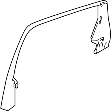 Acura 72982-TJB-A01 Garnish Assembly , Rear