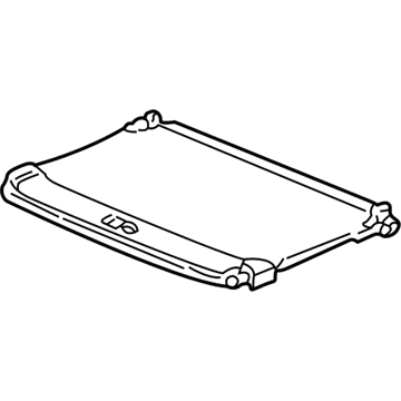 Acura 70605-S0K-A01ZA Sunshade Assembly, Sunroof (Light Fern)