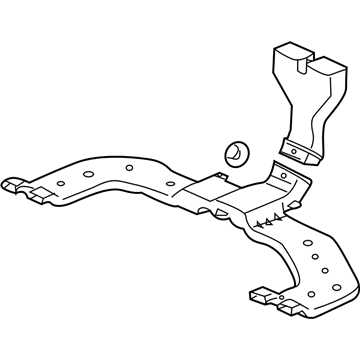 Acura 83331-SZN-A00 Duct Assembly, Rear Heater