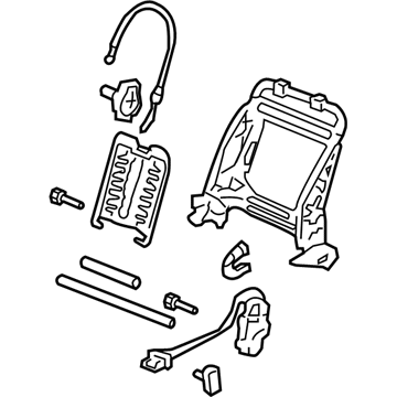 Acura 81526-SEC-A01 Frame, Left Front Seat-Back