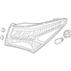 Acura 33550-TZ3-A51 L Taillight Assembly