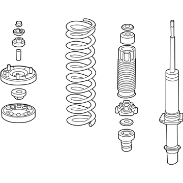 Acura 51602-SEC-A16 Left Front Shock Absorber Assembly