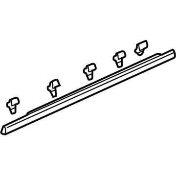 Acura TL Door Moldings - 72410-S0K-A01