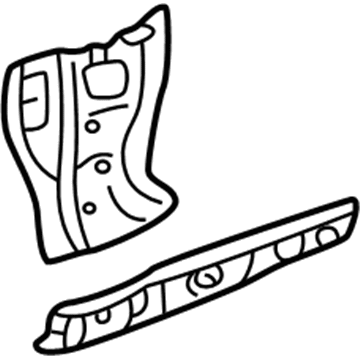 Acura 64130-S87-A00ZZ Pillar, Right Front (Lower) (Inner)