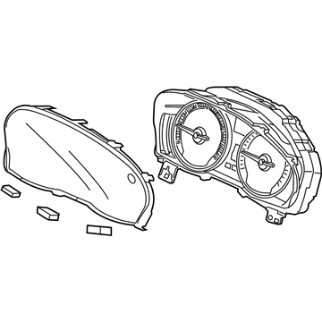 Acura 78100-TZ5-A31 Combination Meter Assembly (Rewritable)