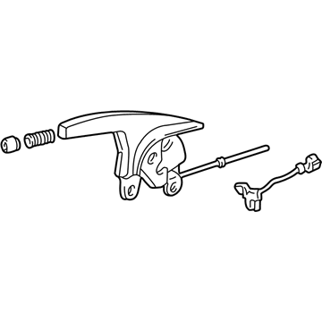 Acura 47105-SL0-A60ZA Lever Assembly, Parking Brake (Real Black)