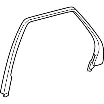 Acura 72942-SZ3-003ZB Garnish, Right Rear Sash (Inner) (Quartz Gray)