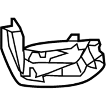 Acura 76202-TZ3-H11 Cap, Passenger Side Base (Outer) (Puddle Light)