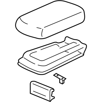 Acura 83403-ST7-A21ZD Console Armrest (Mild Beige) (Leather)