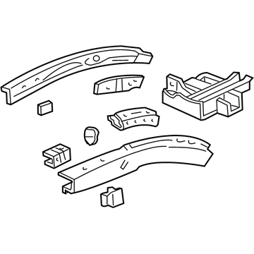 Acura 60910-S3V-A02ZZ Frame, Left Front Side