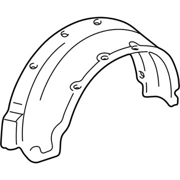 Acura 74701-SL0-000 Right Rear Fender (Inner)